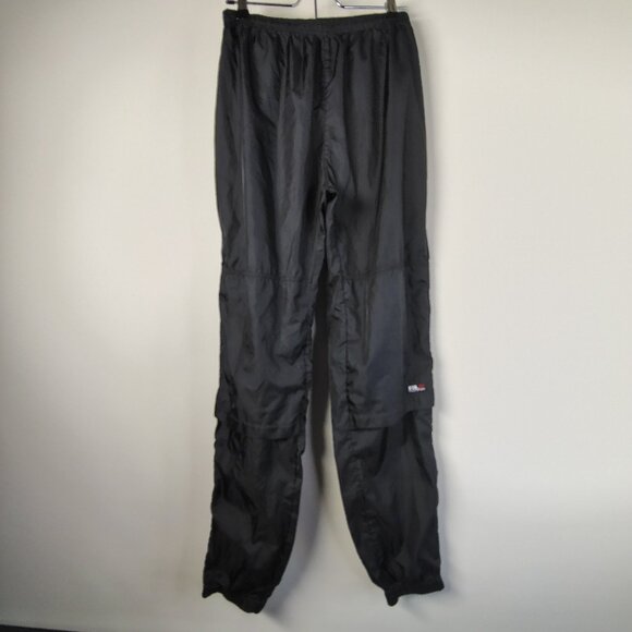 RLX Polo Sport Pants Mens Black Mesh Lined Windbreaker Jogging Track Running - Picture 1 of 11